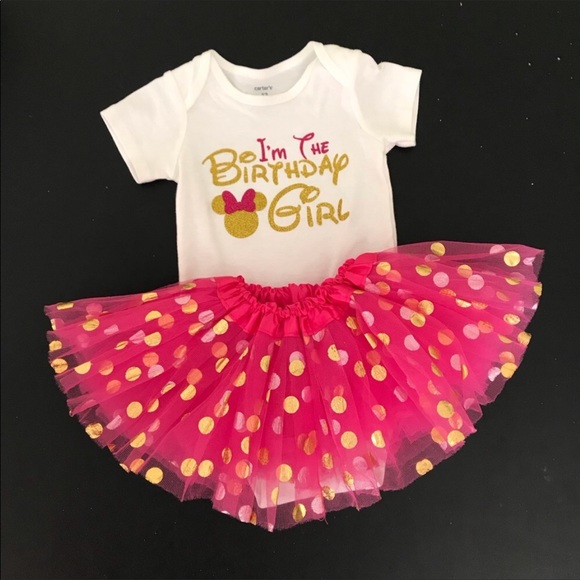 Minnie Mouse 1st Birthday outfit - Picture 2 of 5